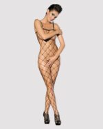 (SALE) Бодістокінг з великим вічком і відкритими грудьми Obsessive Bodystocking N102 S/M/L, чорний - Зображення 2