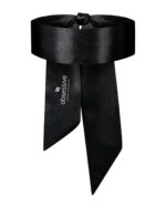 Атласна пов’язка маска Obsessive Blindfold black One size, чорна - Зображення 2