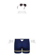 Еротичний костюм пілота Obsessive Pilotman set 2XL/3XL, боксери, манжети, комір з краваткою, окуляри - Зображення 6