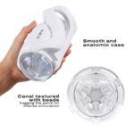 Мастурбатор Dorcel DEEP BLOW WHITE, подвійне використання - Зображення 2
