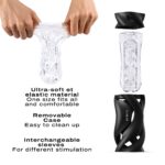 Мастурбатор Dorcel DEEP BLOW BLACK, подвійне використання - Зображення 4