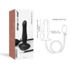 Надувний фалоімітатор Strap-On-Me INFLATABLE DILDO PLUG - NOIR, кулька всередині, діаметр до 6 см - Зображення 3