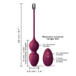 Вагінальні кульки Dorcel LOVE BALLS PLUM, вібрації та рухи внутрішньої кульки, пульт ДК - Зображення 5