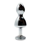 Металева анальна пробка Wooomy Lollypop Double Ball Metal Plug Red L діаметр 3,5 см, довжина 10,5 см - Зображення 2