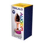 Металева анальна пробка Wooomy Tralalo Rose Gold Metal Plug Magenta M, діаметр 3,4 см, довжина 8 см - Зображення 2