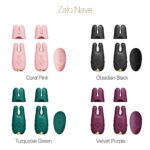 Смарт-вібратор для грудей Zalo - Nave Obsidian Black, пульт ДК, робота через додаток - Зображення 8