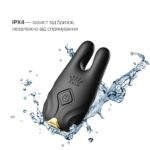 Смарт-вібратор для грудей Zalo - Nave Obsidian Black, пульт ДК, робота через додаток - Зображення 5
