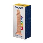 Фалоімітатор Wooomy Booom, з присоскою, сумісний з трусиками для страпона, 19,3х4,3 см - Зображення 2
