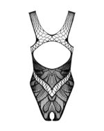 Бодістокінг з вирізами Obsessive B138 teddy S/M/L, black, з доступом - Зображення 4