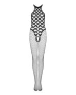 (SALE) Сітчастий бодістокінг з імітацією боді Obsessive Bodystocking G332 S/M/L, black, з доступом - Зображення 3