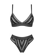 Комплект білизни Obsessive Natilya 2-pcs set XS/S, black, бюстгальтер, трусики - Зображення 3