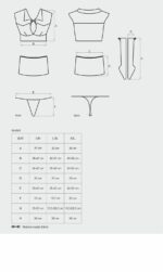Еротичний костюм студентки Obsessive Student 4 pcs costume S/M, топ, спідниця, стринги, гольфи - Зображення 5