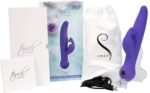 Вібратор-кролик Touch by SWAN - Trio Purple, сенсорне керування, ротація, діаметр 3,8 см - Зображення 6