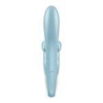 Вібратор-кролик Satisfyer Touch Me Blue, подвійний відросток, 3 потужні мотори - Зображення 3