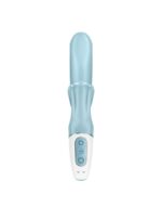 Вібратор-кролик Satisfyer Love Me Blue, гнучкий, відросток з потрійним кінчиком - Зображення 4