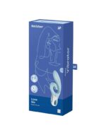 Вібратор-кролик Satisfyer Love Me Blue, гнучкий, відросток з потрійним кінчиком - Зображення 7