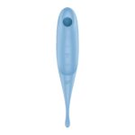 Вібратор для клітора з вакуумною стимуляцією Satisfyer Twirling Pro Blue - Зображення 3