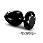 Металева анальна пробка з кристалом Dorcel Diamond Plug Black L - Зображення 2