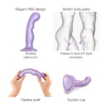 Насадка для страпона Strap-On-Me Dildo Plug P&G Lilas Metallic M - Зображення 2