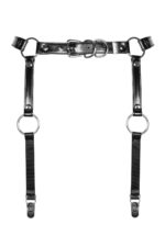 (SALE) Гартери Obsessive A741 garter belt black O/S, штучна шкіра - Зображення 2