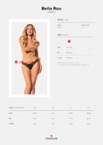 Сітчасті трусики під омбре Obsessive Bella Rou panties M/L - Зображення 7