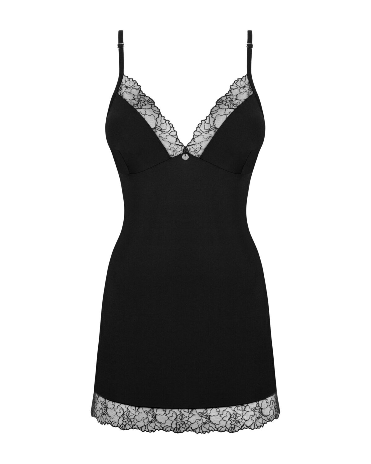 Сорочка та трусики Obsessive Bella Rou chemise & thong XS/S - Зображення 3