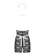 Еротичний костюм покоївки Obsessive Servgirl costume S/M, халат, стрінги, фартух, обруч - Зображення 4