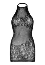 Сукня-сітка зі стразами Leg Avenue Rhinestone halter mini dress Black, відкрита спина, one size - Зображення 7