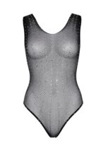 Leg Avenue Rhinestone fishnet bodysuit OS Black - Зображення 5