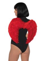(SALE) Крила дияволиці Leg Avenue devil wings Red, справжнє пір’я - Зображення 3