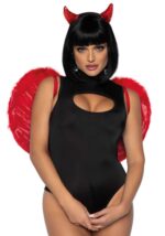 (SALE) Крила дияволиці Leg Avenue devil wings Red, справжнє пір’я - Зображення 4