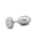 Металева анальна пробка DOXY Butt Plug SMOOTH, гладенька, діаметр 3,3 см - Зображення 2