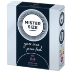 Презервативи Mister Size - pure feel - 64 (3 condoms), товщина 0,05 мм - Зображення 2