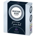 Розпродаж!!! Презервативи Mister Size - pure feel - 69 (3 condoms) (термін 04.2026) - Зображення 2