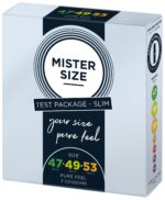 Набір презервативів Mister Size - pure feel - 47–49–53 (3 condoms), 3 розміри, товщина 0,05 мм - Зображення 2