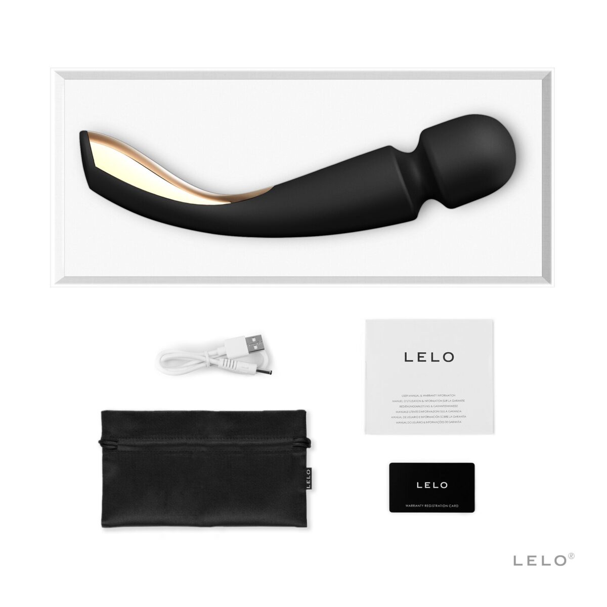 Вібромасажер LELO Smart Wand 2 Medium Black - Зображення 3