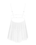(SALE) Пеньюар і трусики Obsessive Heavenlly babydoll & thong XS/S - Зображення 4