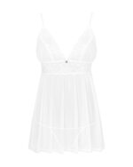 (SALE) Пеньюар і трусики Obsessive Heavenlly babydoll & thong XS/S - Зображення 3