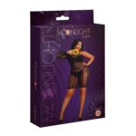Сукня-бодістокінг Moonlight Plus Model 05 XL-XXXL Black, закрите одне плече та рукав - Зображення 5