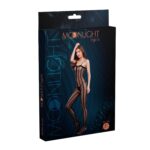 Прозорий бодістокінг Moonlight Model 03 XS-L Black, з доступом - Зображення 3