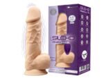 Фалоімітатор з вібрацією SilexD Norman Vibro Flesh (Model 1 size 8,5") + LRS, діаметр 5 см