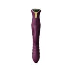 Пульсатор-кролик з вібрацією Zalo Mose Velvet Purple, нагрівання до 42°, кристал Swarovski - Зображення 5