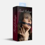 Кляп силіконовий Feral Feelings Silicon Ball Gag Black/Black, чорний ремінець, чорна кулька - Зображення 2