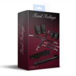 Набір для БДСМ 5 в 1 Feral Feelings BDSM Kit 5 Black, наручники, поножі, хрестовина, маска, падл - Зображення 2