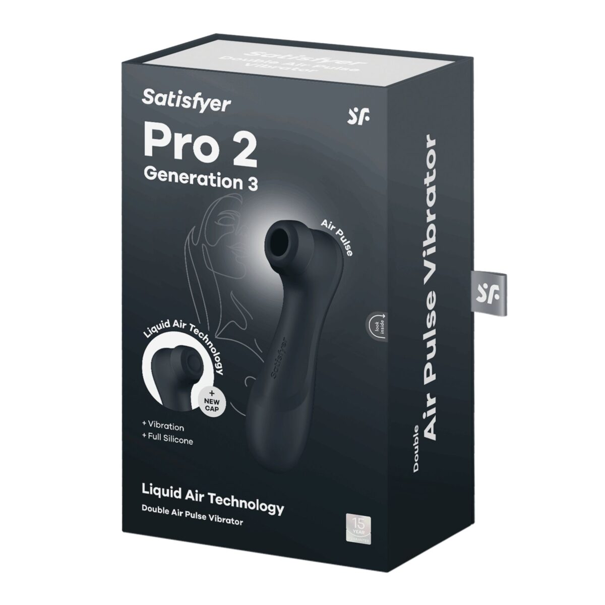 Вакуумний кліторальний стимулятор Satisfyer Pro 2 Generation 3 with Liquid Air Dark Grey - Зображення 6