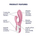 Вібратор-кролик надувний Satisfyer Air Pump Bunny 2 - Зображення 4