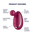 Вібратор для зовнішньої стимуляції Satisfyer Spot On 1 Berry, гнучкий відросток - Зображення 3