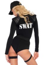(SALE) Костюм еротичних спецсил Leg Avenue SWAT Team Babe XS, боді, пояс, підв’язки, рація, кепка - Зображення 2