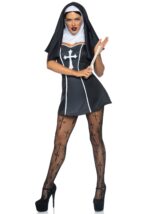 (SALE) Костюм черниці Leg Avenue Naughty Nun XS, сукня, головний убір - Зображення 3