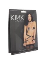 Комплект ременів для бондажу Leg Avenue Harness & wrist restraints One size Black, чокер - Зображення 5